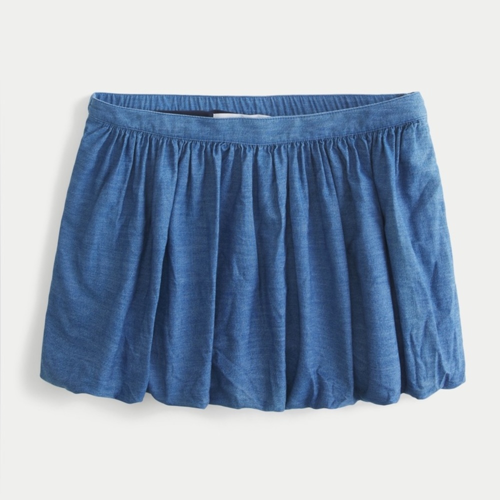 Hollister Blue Mini Skort Sz L EUC
